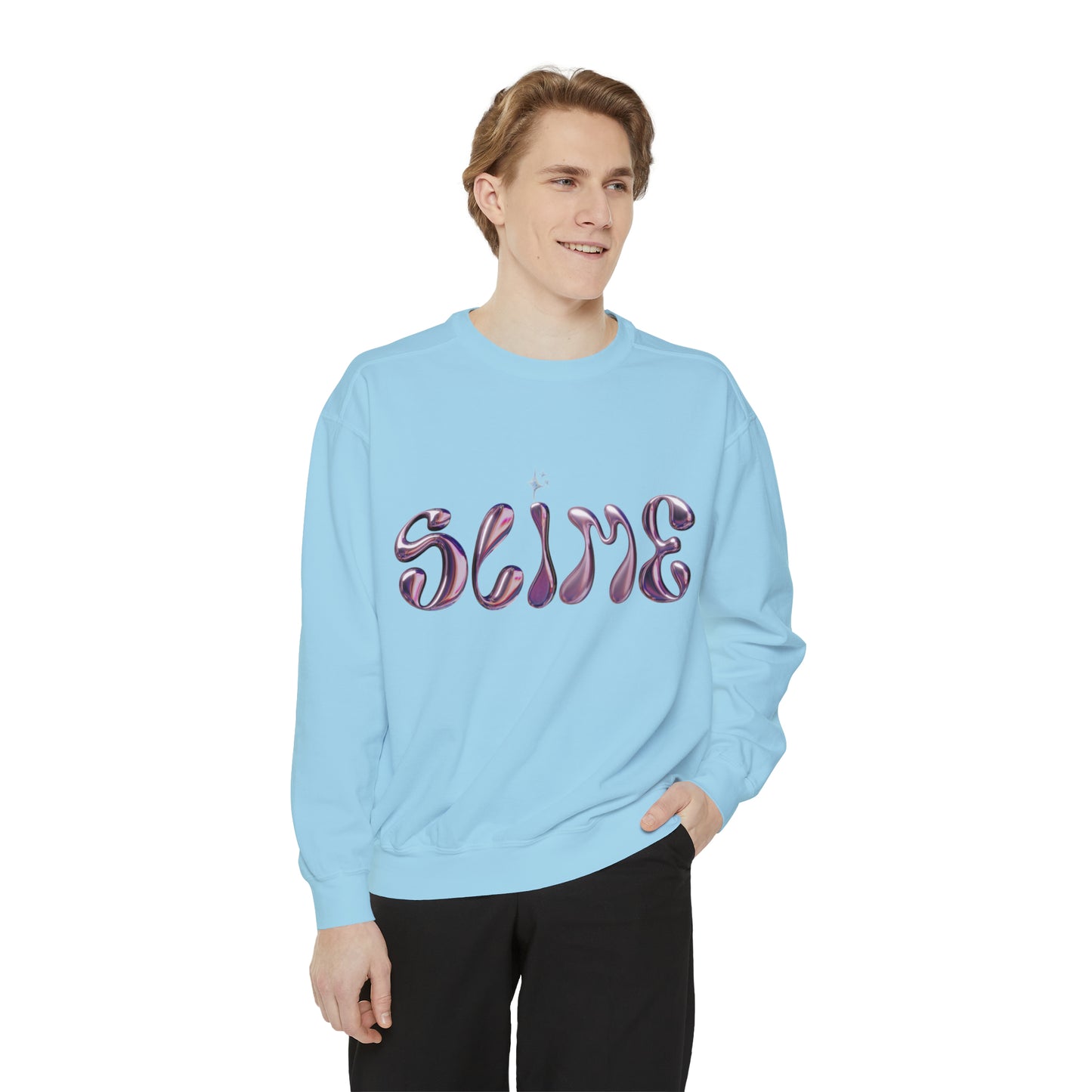 SLIME Crew Garment-Dyed Sweatshirt