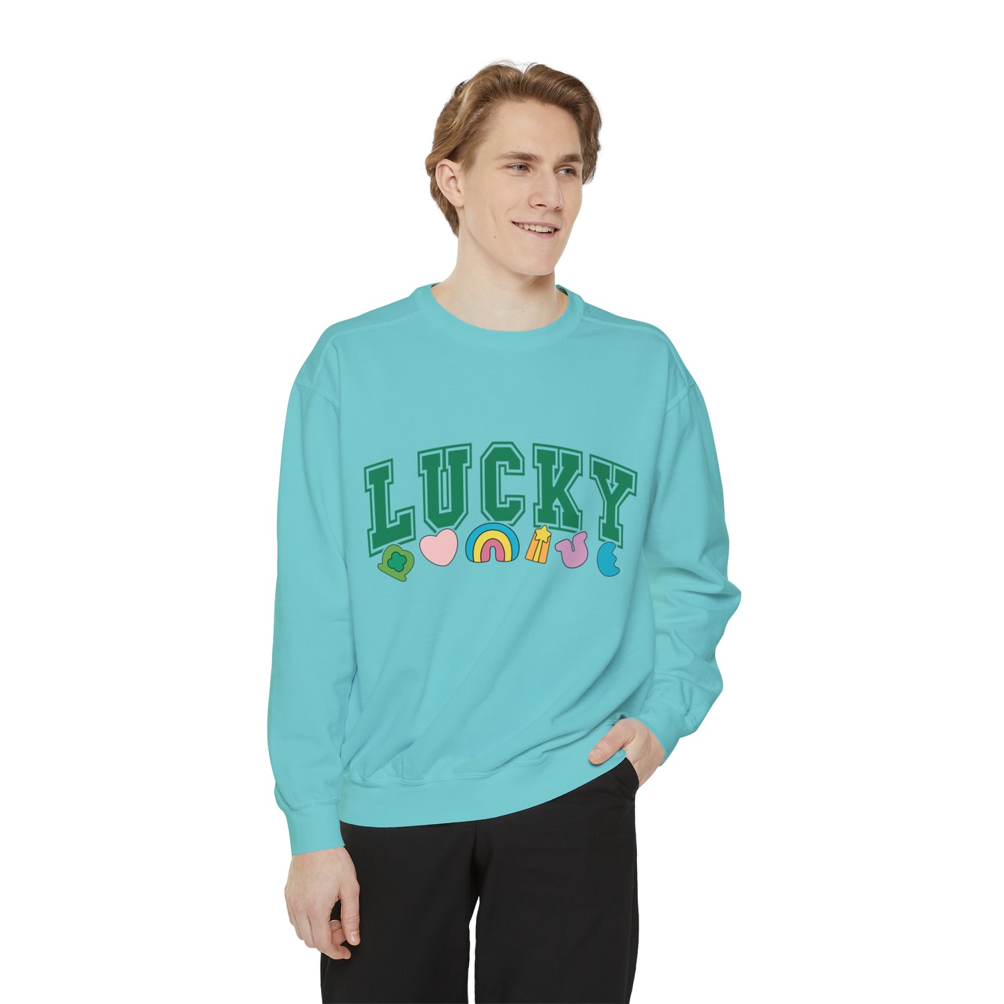 LUCKY Unisex Garment-Dyed Sweatshirt
