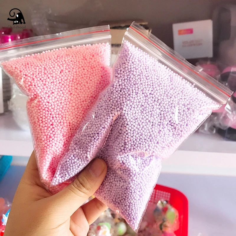 9Colors 3D Fluffy Foam Clay Slime DIY Soft Cotton Slime Ball Education Craft Toy Antistress Kids Toys for Children