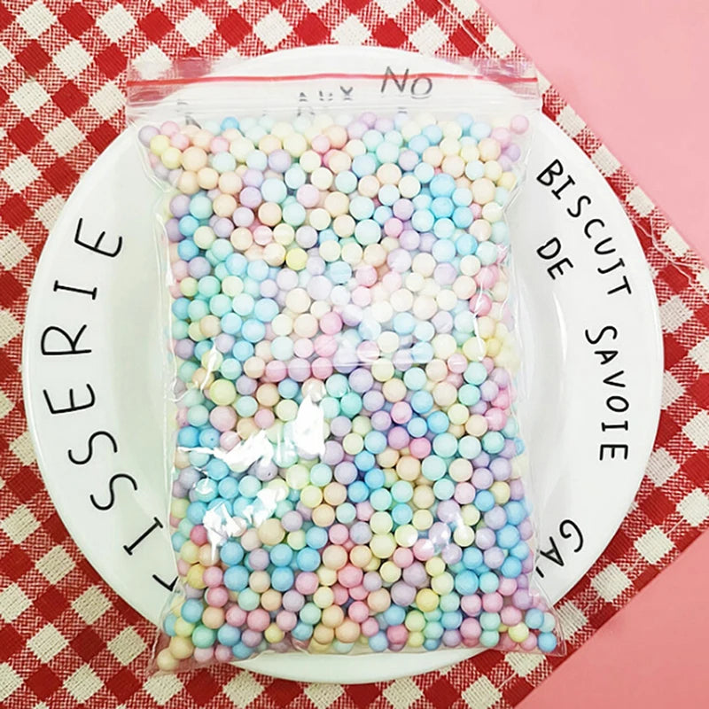 9Colors 3D Fluffy Foam Clay Slime DIY Soft Cotton Slime Ball Education Craft Toy Antistress Kids Toys for Children