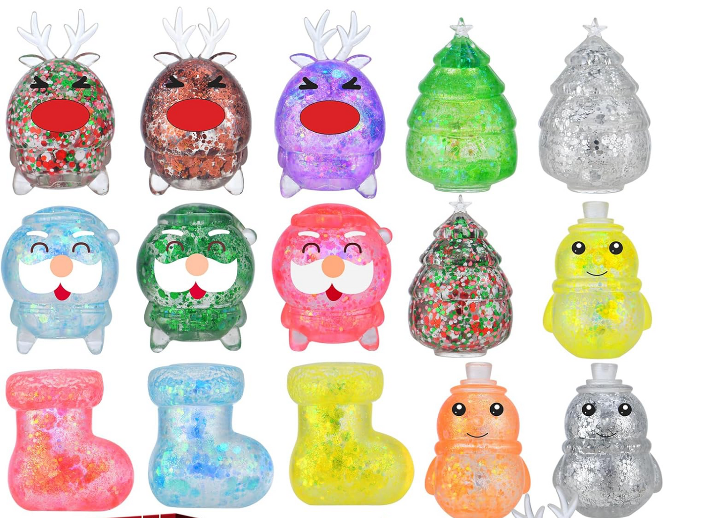 Christmas Stress Ball Maltose Sugar Stress Ball 1pc