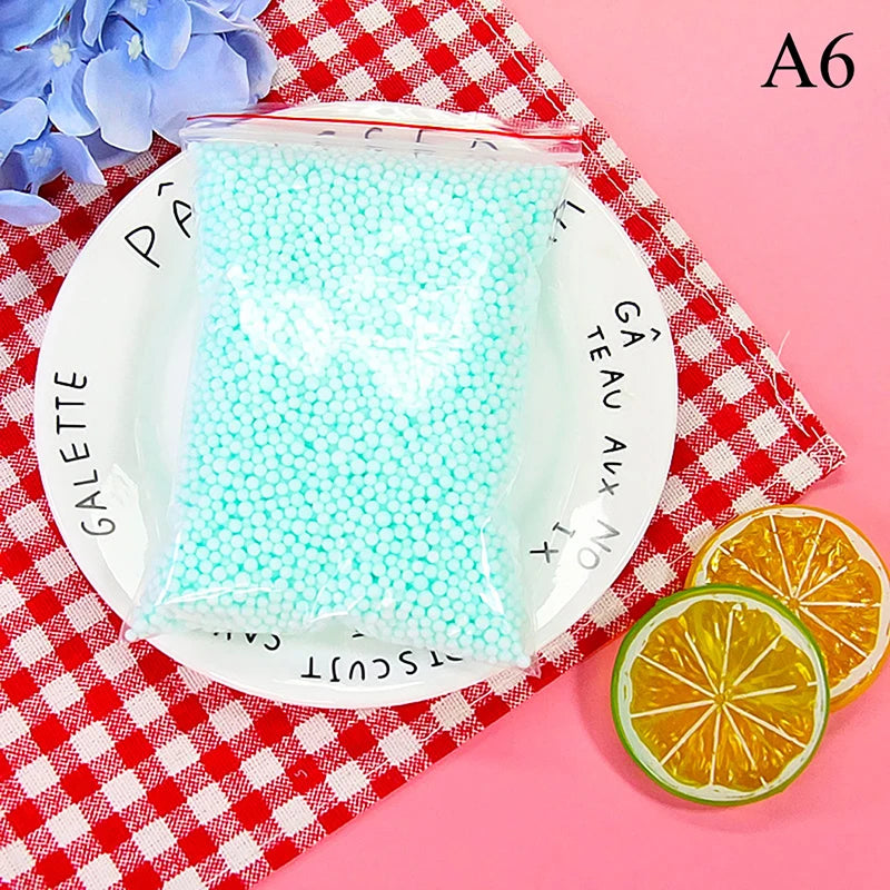 9Colors 3D Fluffy Foam Clay Slime DIY Soft Cotton Slime Ball Education Craft Toy Antistress Kids Toys for Children