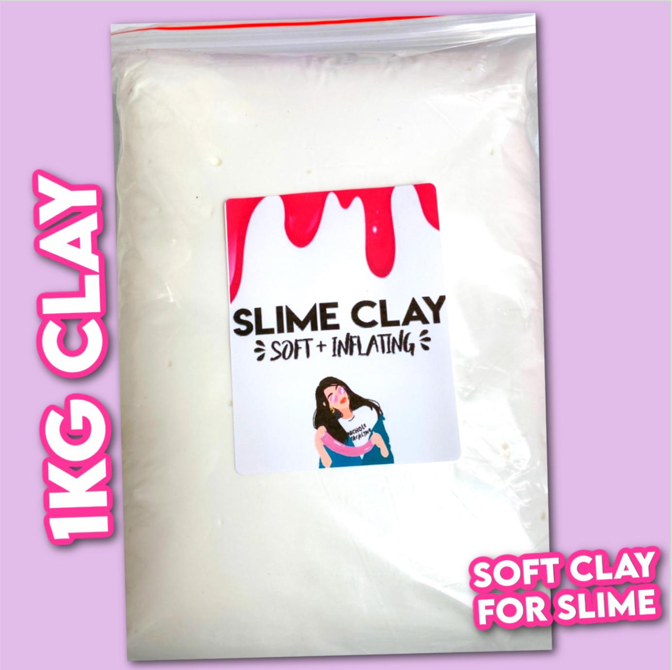 1kg White Soft Light AirDry Clay