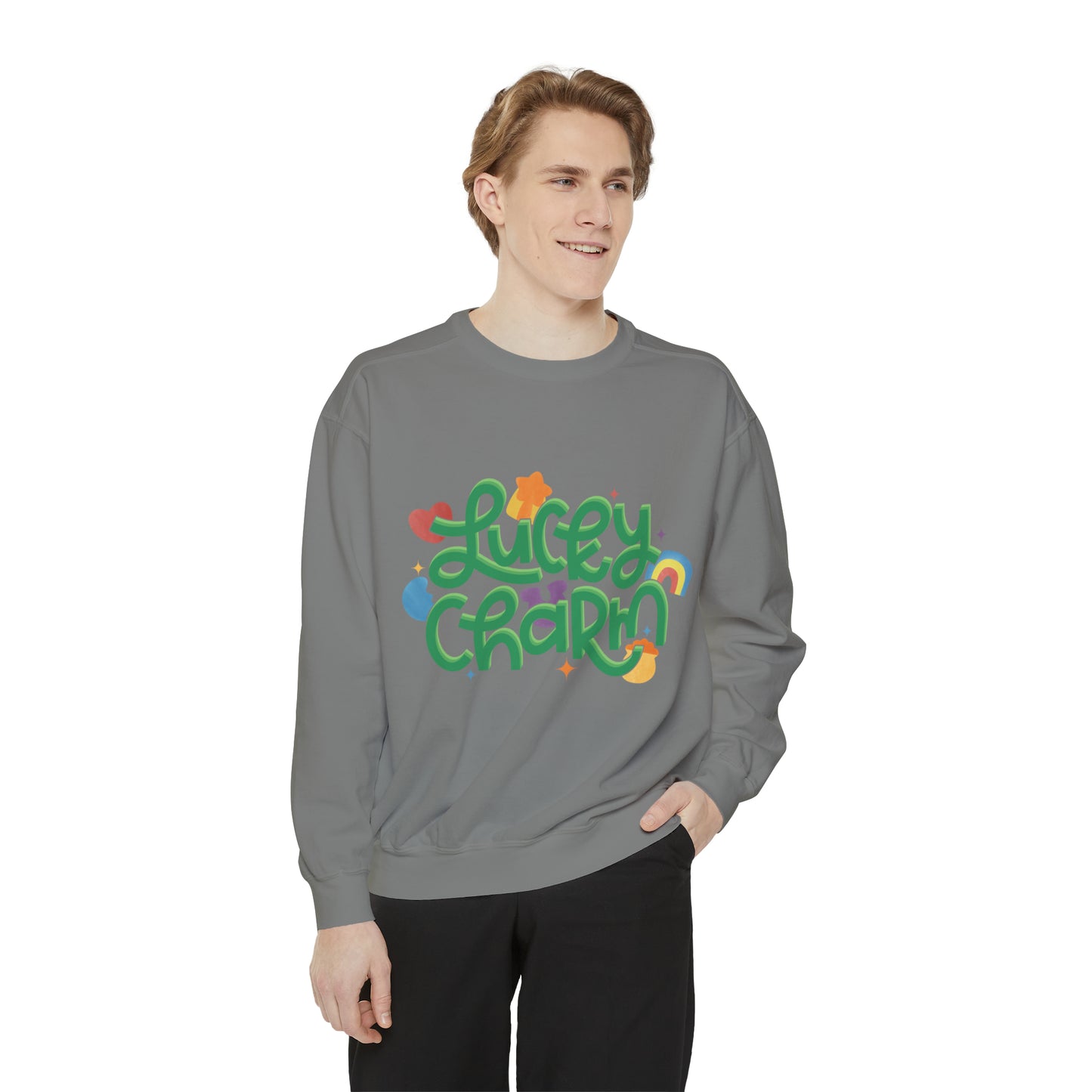 LUCKY CHARM Unisex Garment-Dyed Sweatshirt