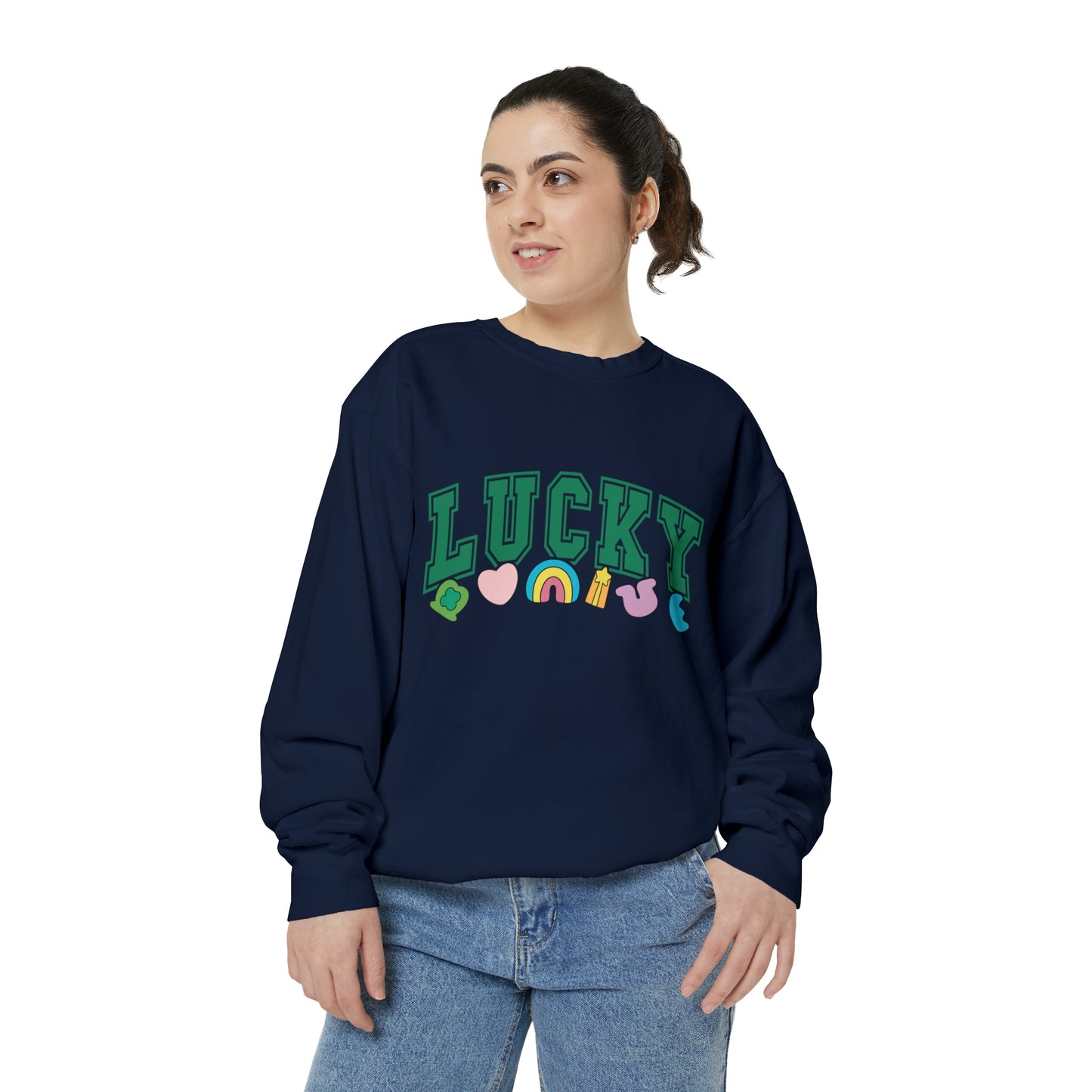 LUCKY Unisex Garment-Dyed Sweatshirt