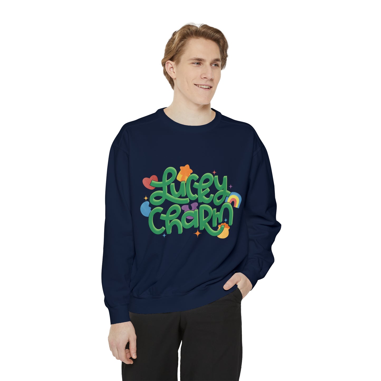 LUCKY CHARM Unisex Garment-Dyed Sweatshirt
