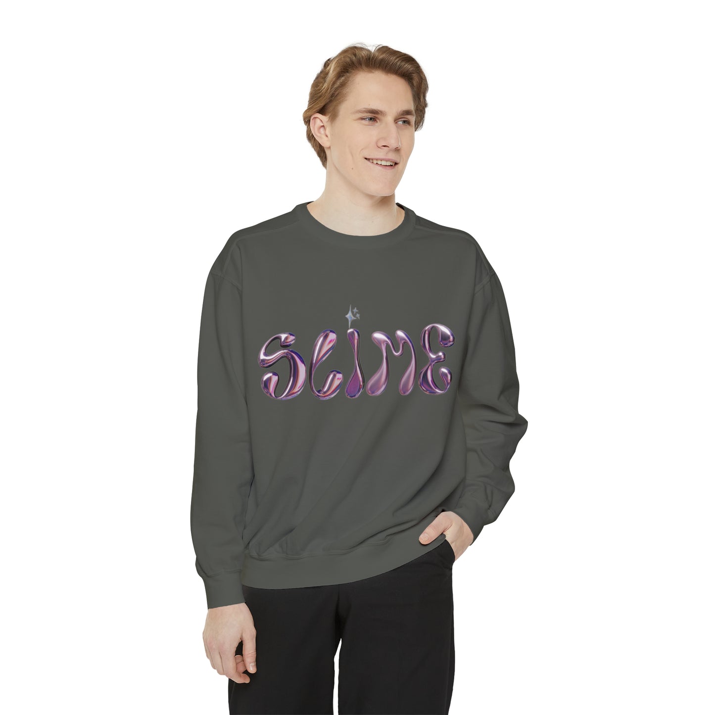 SLIME Crew Garment-Dyed Sweatshirt
