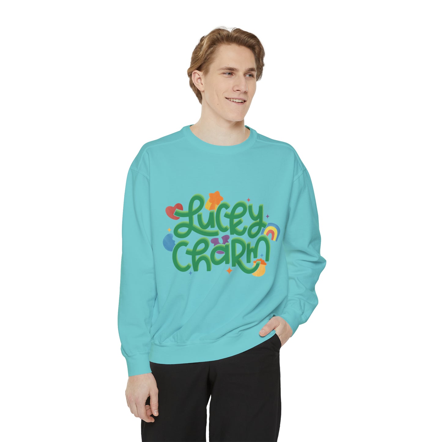 LUCKY CHARM Unisex Garment-Dyed Sweatshirt