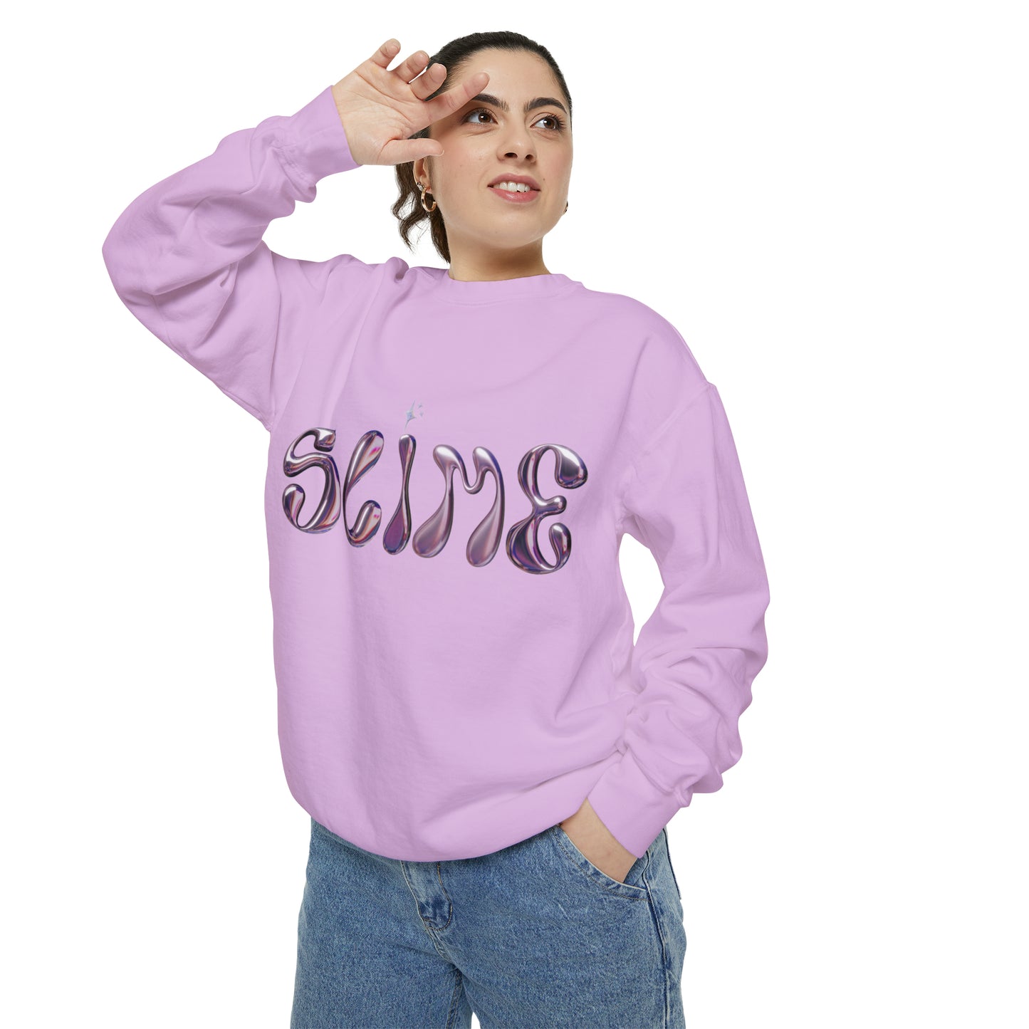 SLIME Crew Garment-Dyed Sweatshirt