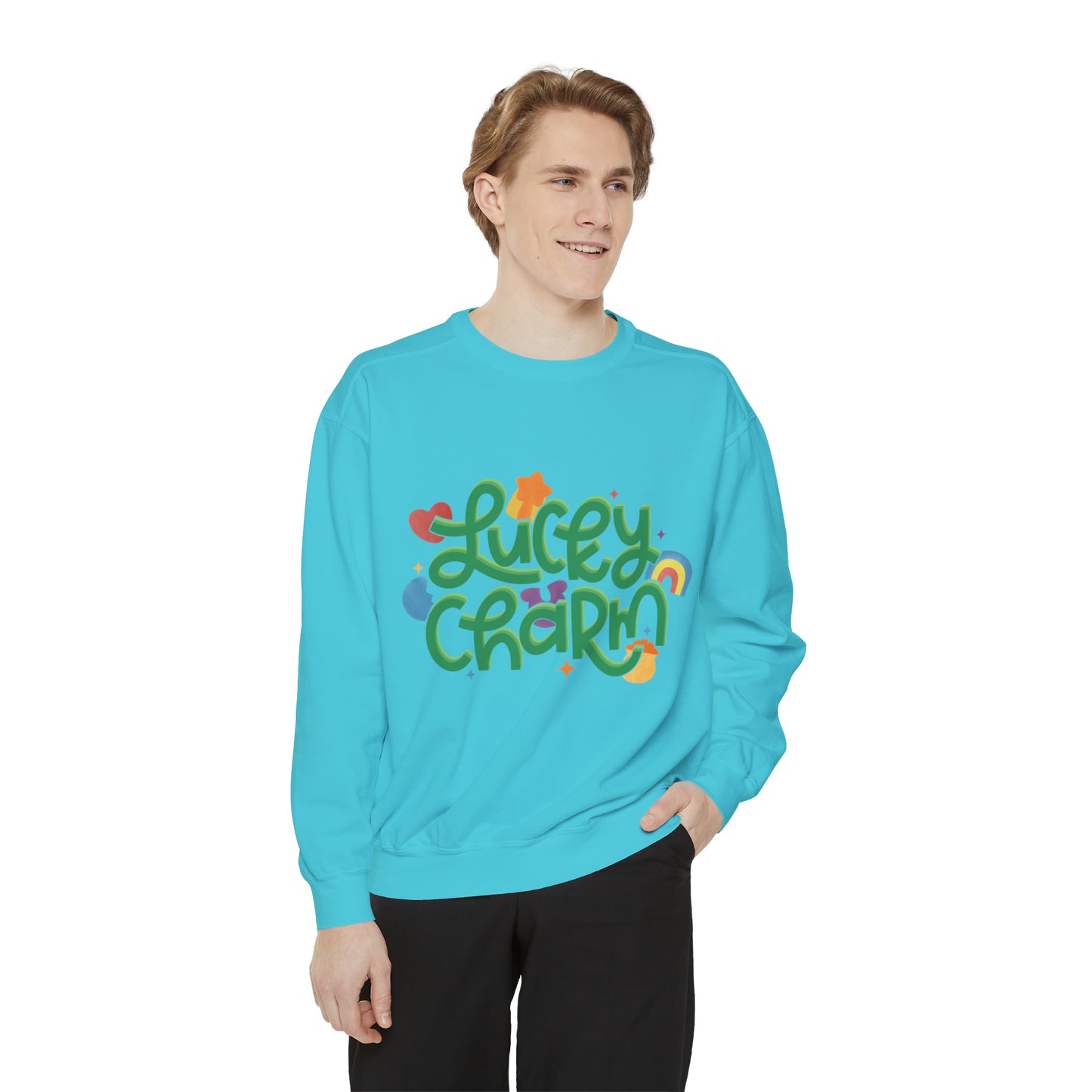 LUCKY CHARM Unisex Garment-Dyed Sweatshirt