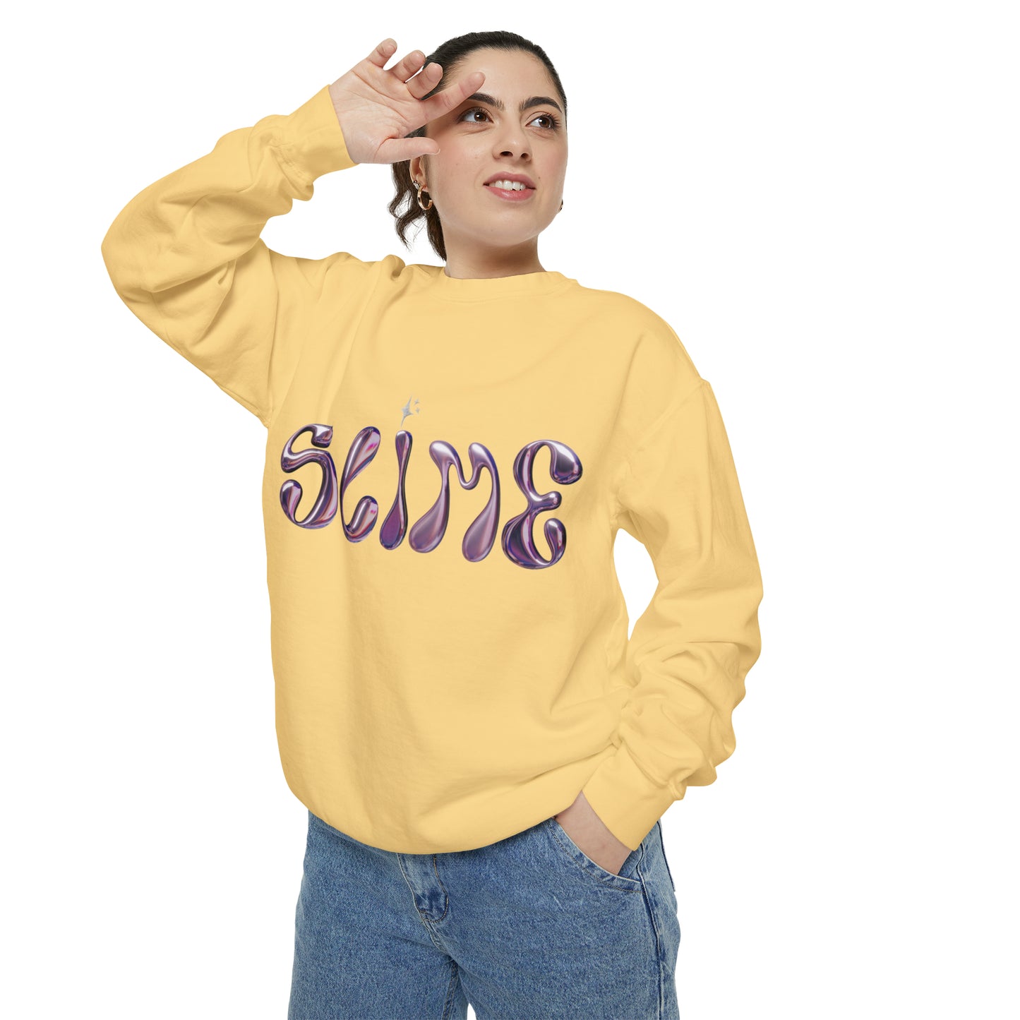 SLIME Crew Garment-Dyed Sweatshirt