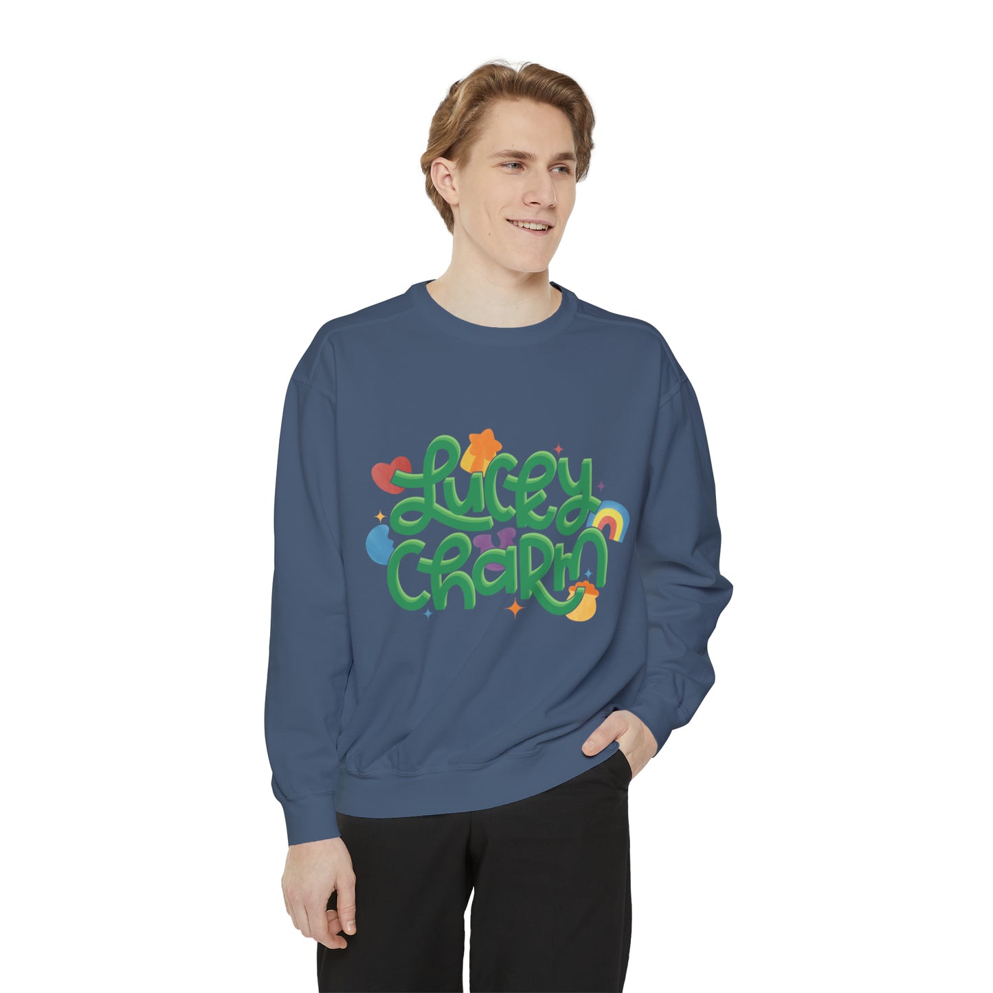 LUCKY CHARM Unisex Garment-Dyed Sweatshirt