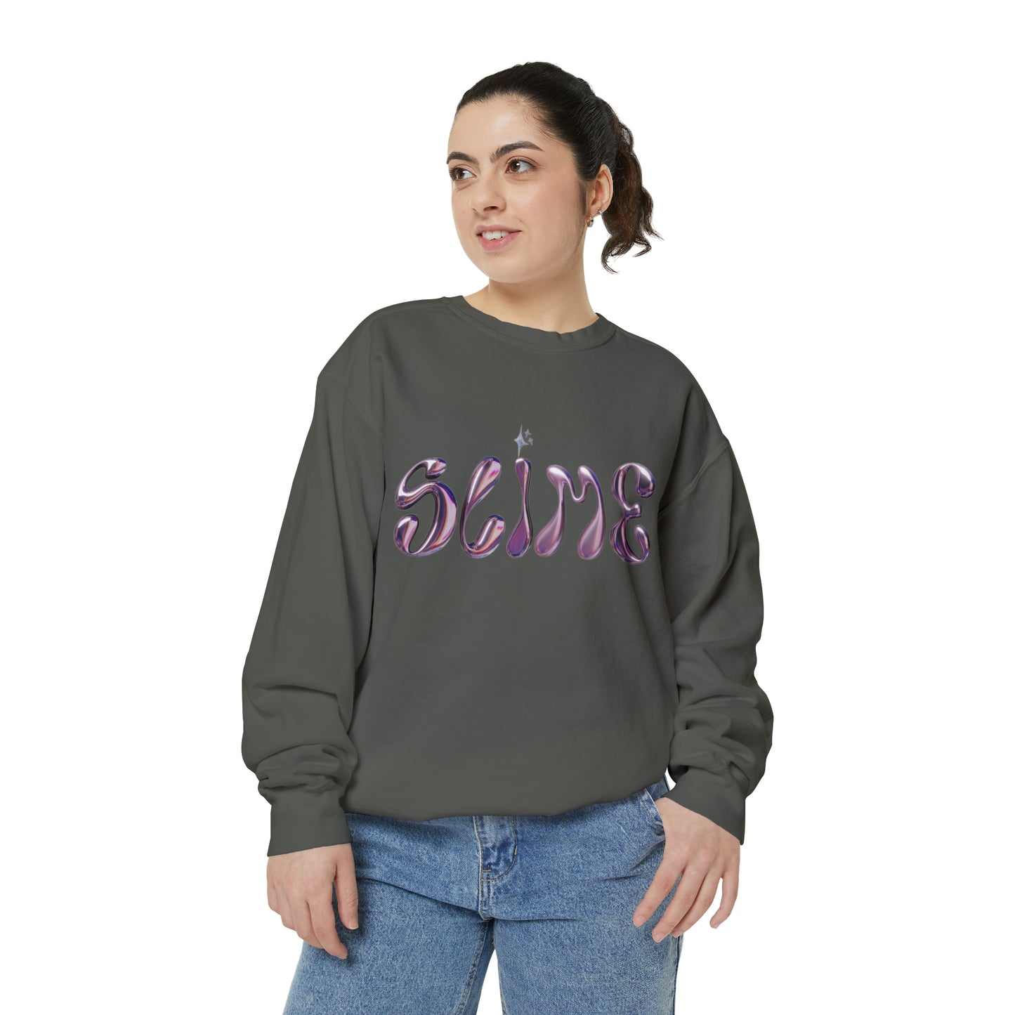 SLIME Crew Garment-Dyed Sweatshirt