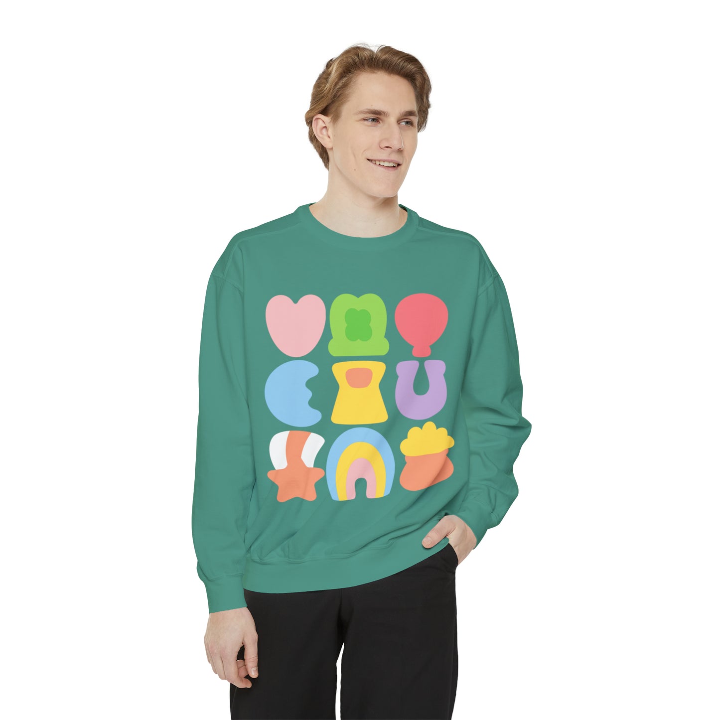 Lucky Marshmallow Unisex Garment-Dyed Sweatshirt