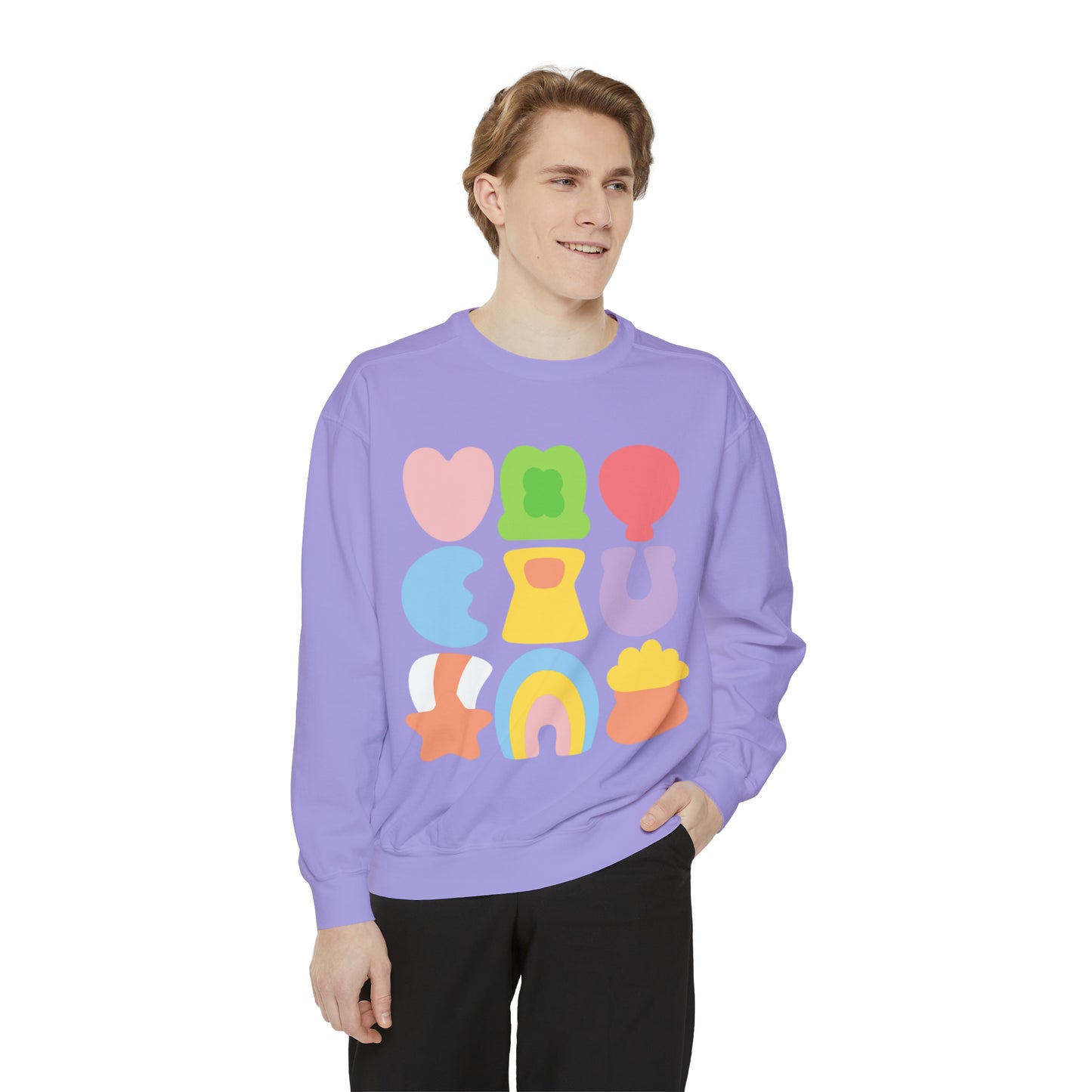 Lucky Marshmallow Unisex Garment-Dyed Sweatshirt