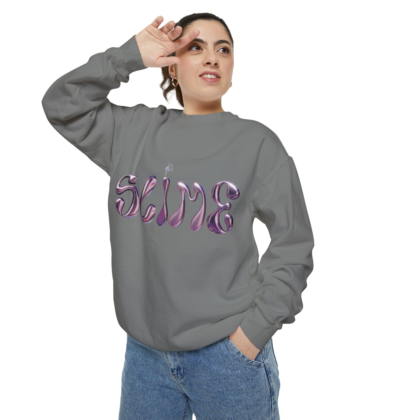 SLIME Crew Garment-Dyed Sweatshirt