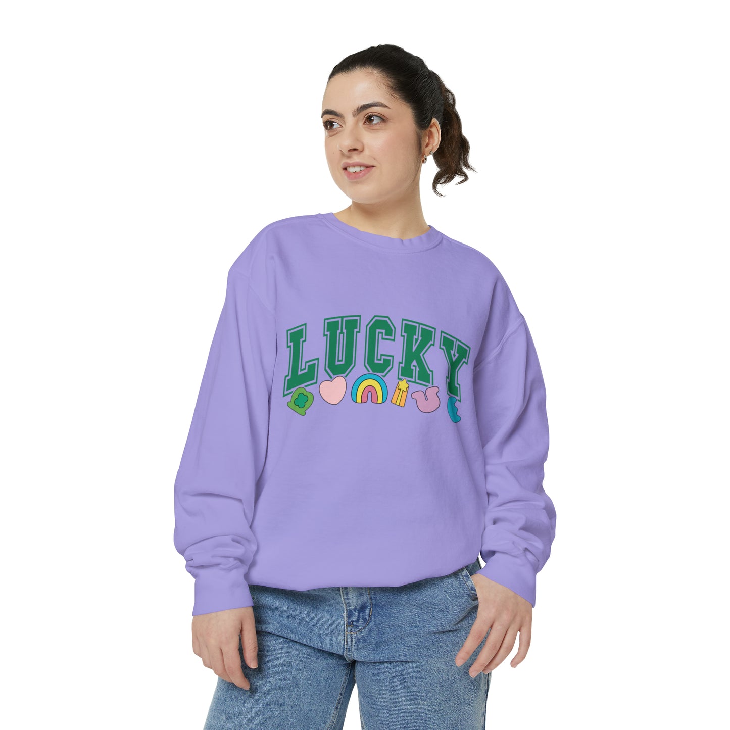 LUCKY Unisex Garment-Dyed Sweatshirt