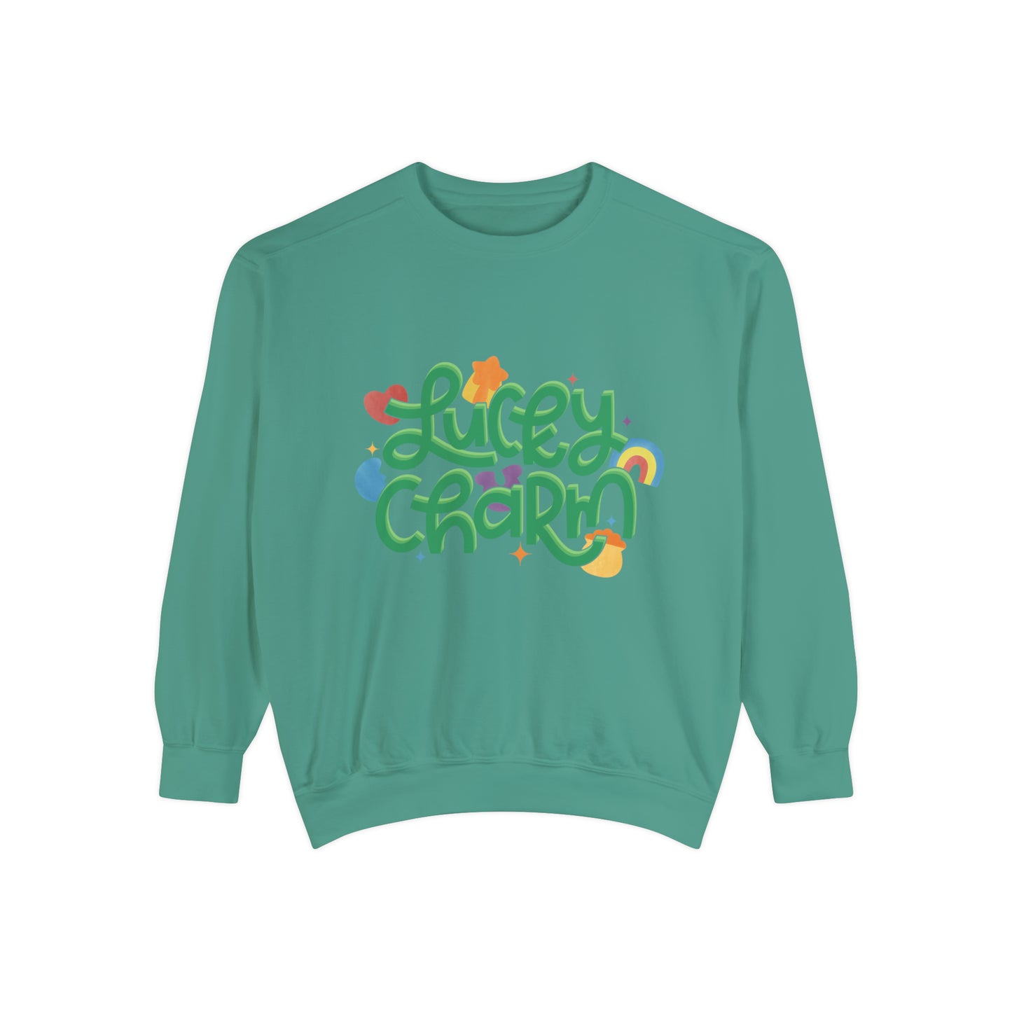 LUCKY CHARM Unisex Garment-Dyed Sweatshirt