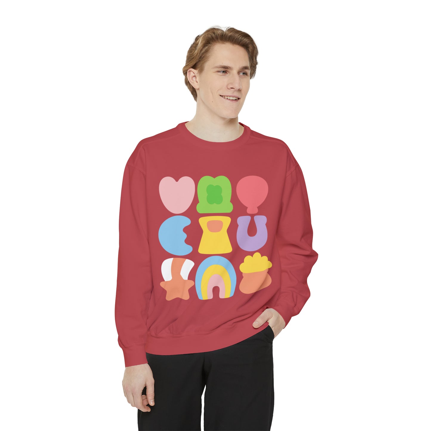Lucky Marshmallow Unisex Garment-Dyed Sweatshirt