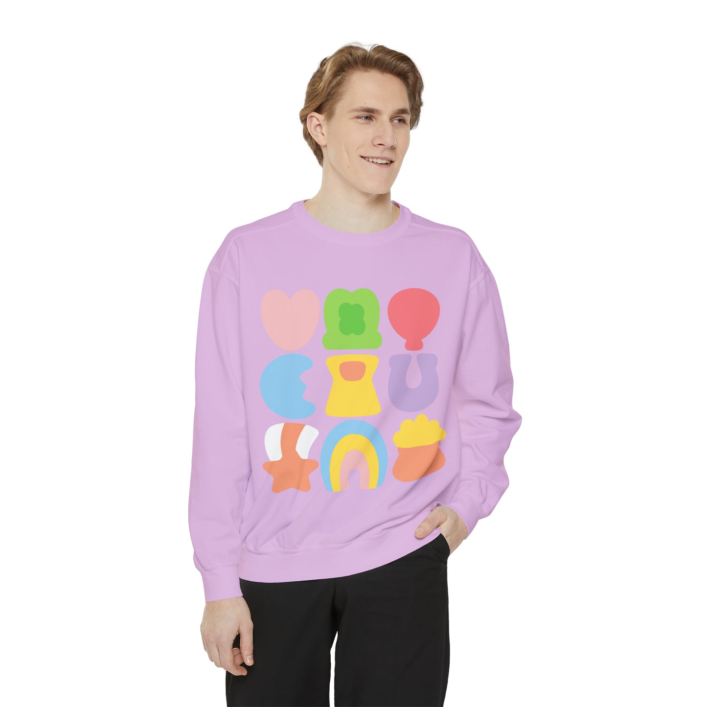 Lucky Marshmallow Unisex Garment-Dyed Sweatshirt