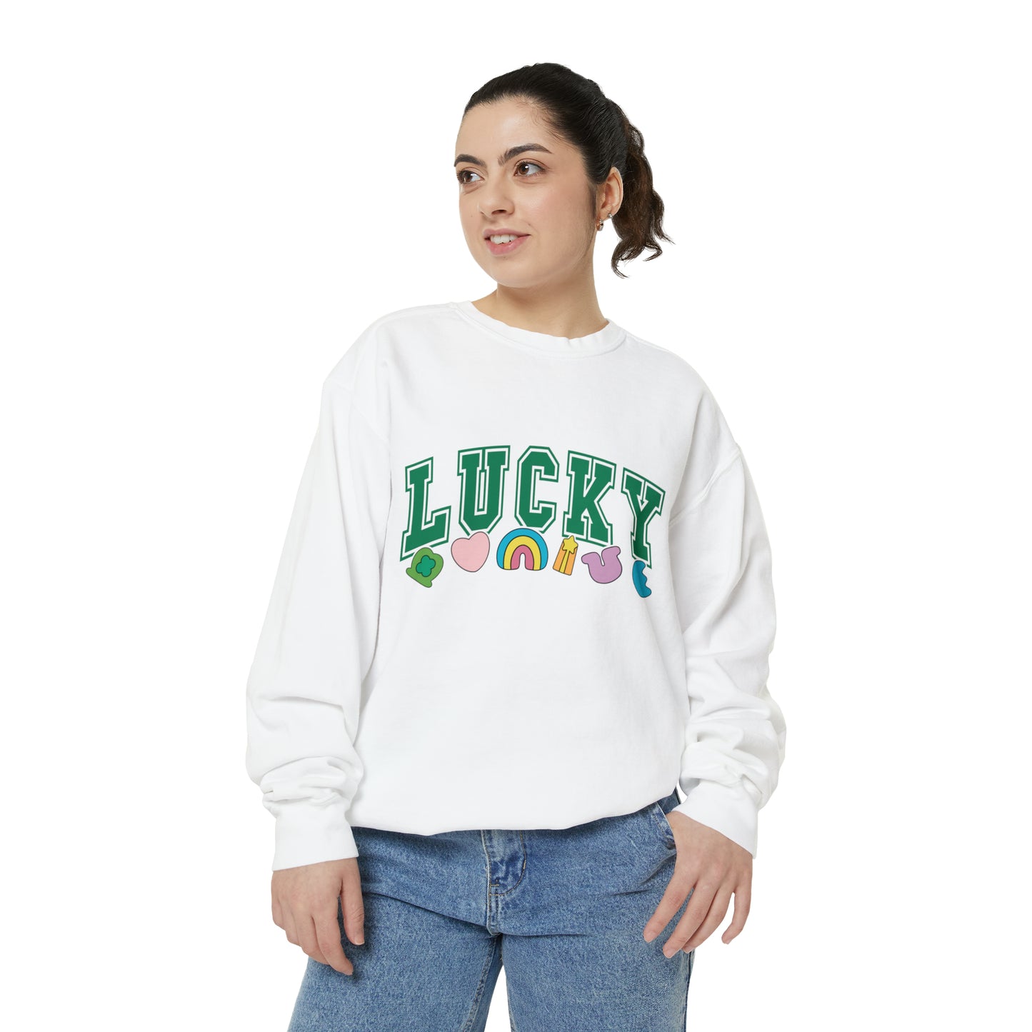 LUCKY Unisex Garment-Dyed Sweatshirt