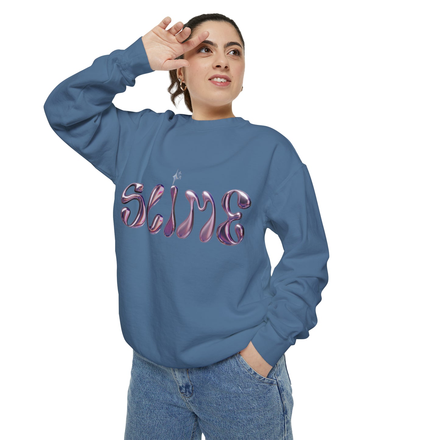 SLIME Crew Garment-Dyed Sweatshirt
