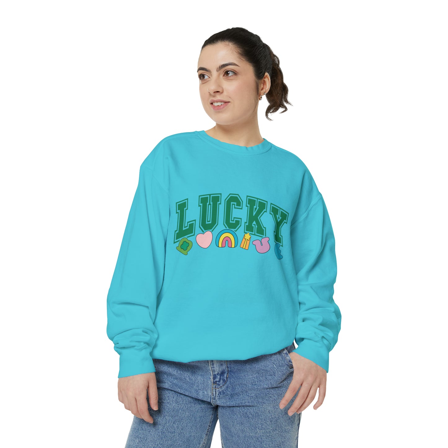 LUCKY Unisex Garment-Dyed Sweatshirt