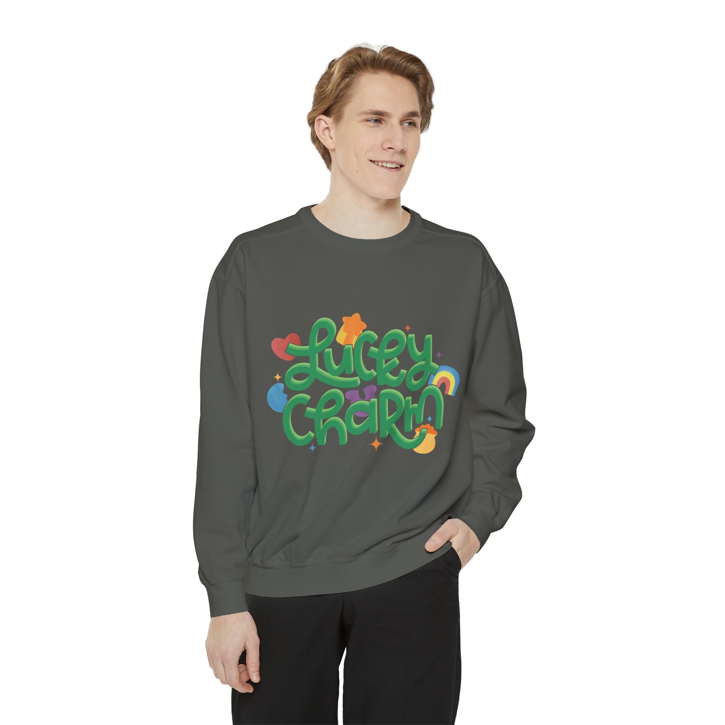 LUCKY CHARM Unisex Garment-Dyed Sweatshirt