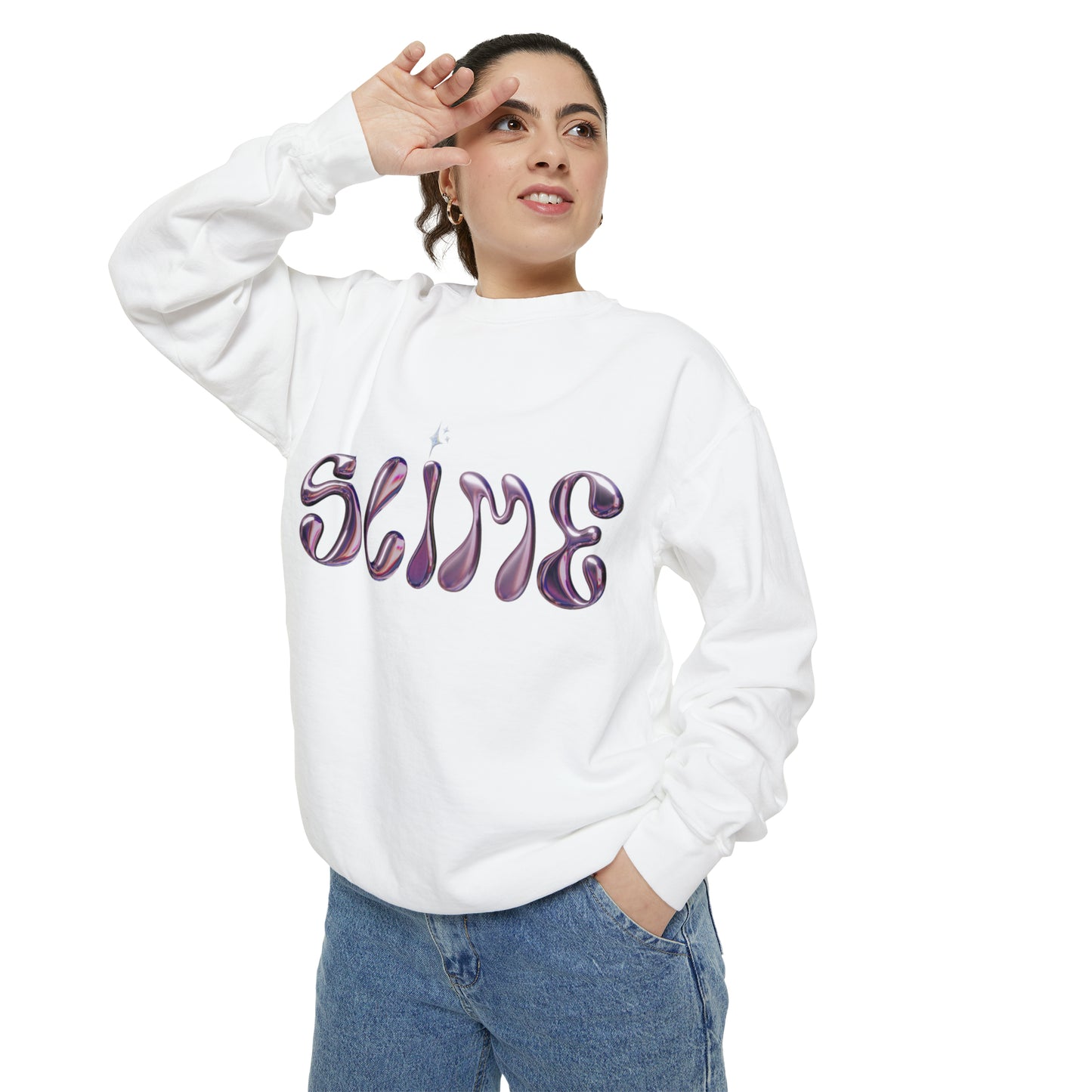 SLIME Crew Garment-Dyed Sweatshirt