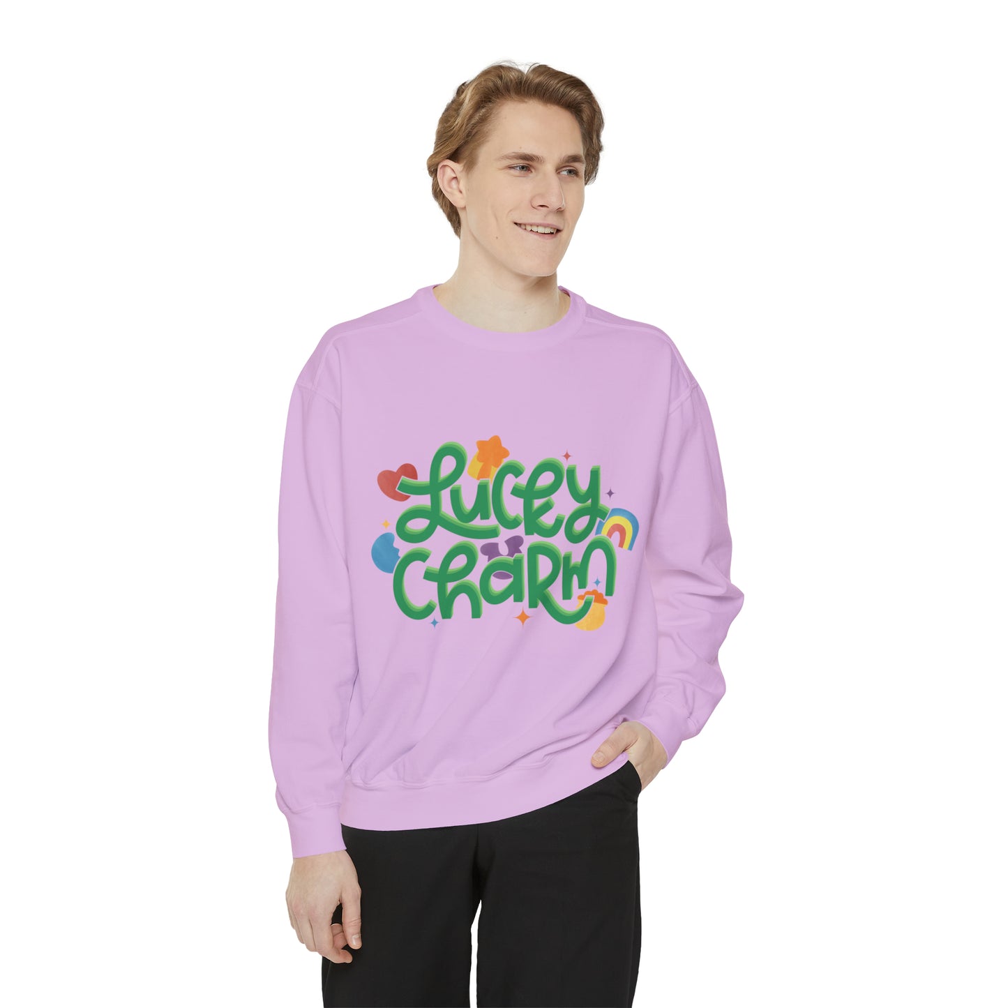 LUCKY CHARM Unisex Garment-Dyed Sweatshirt