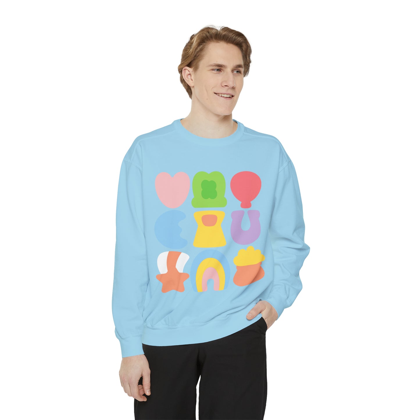 Lucky Marshmallow Unisex Garment-Dyed Sweatshirt