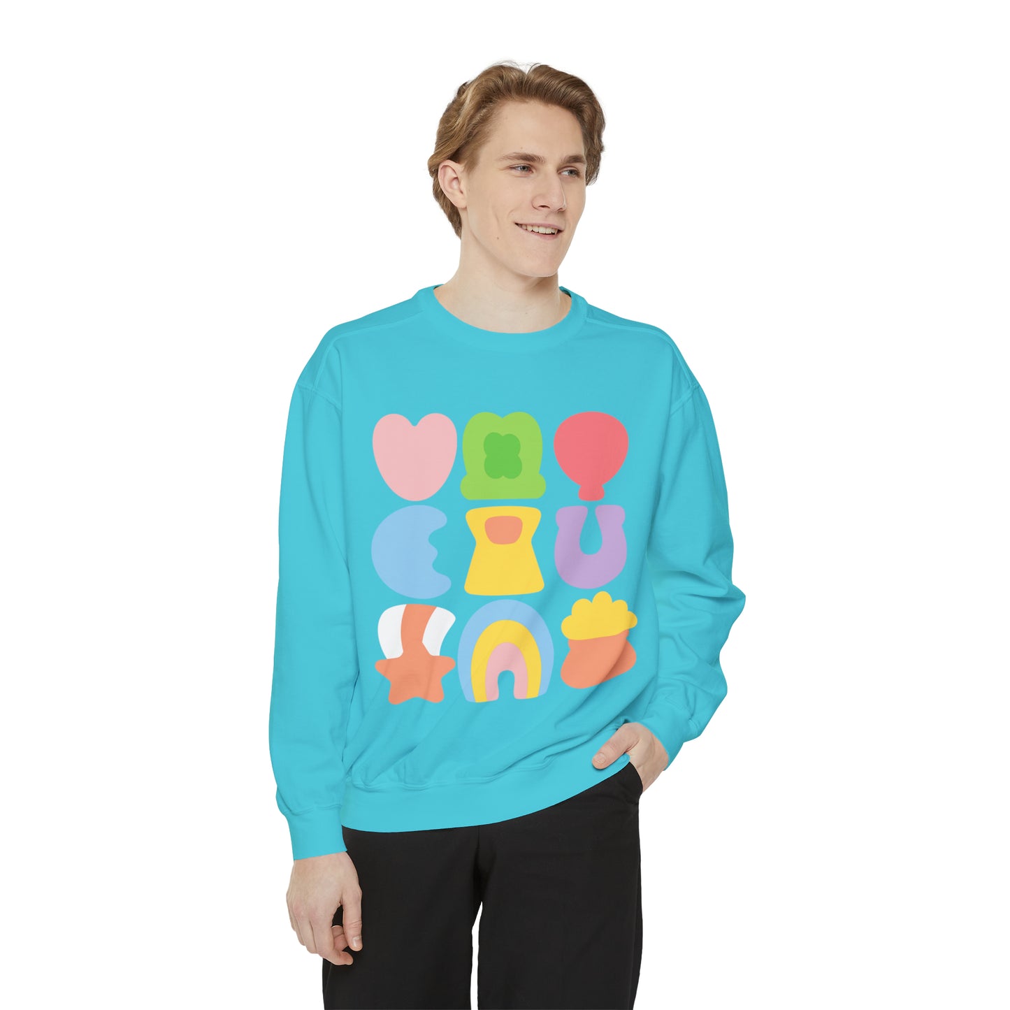 Lucky Marshmallow Unisex Garment-Dyed Sweatshirt