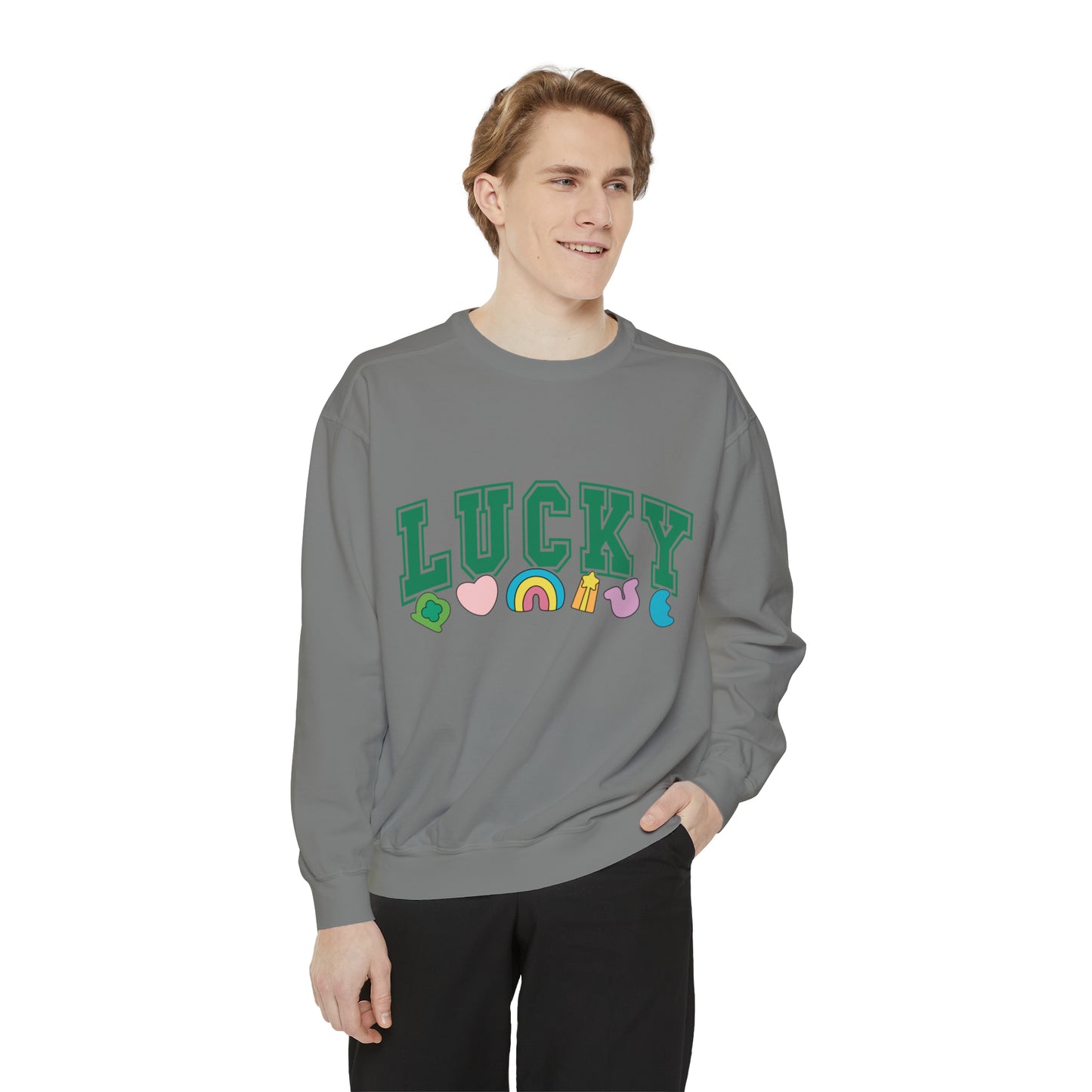 LUCKY Unisex Garment-Dyed Sweatshirt