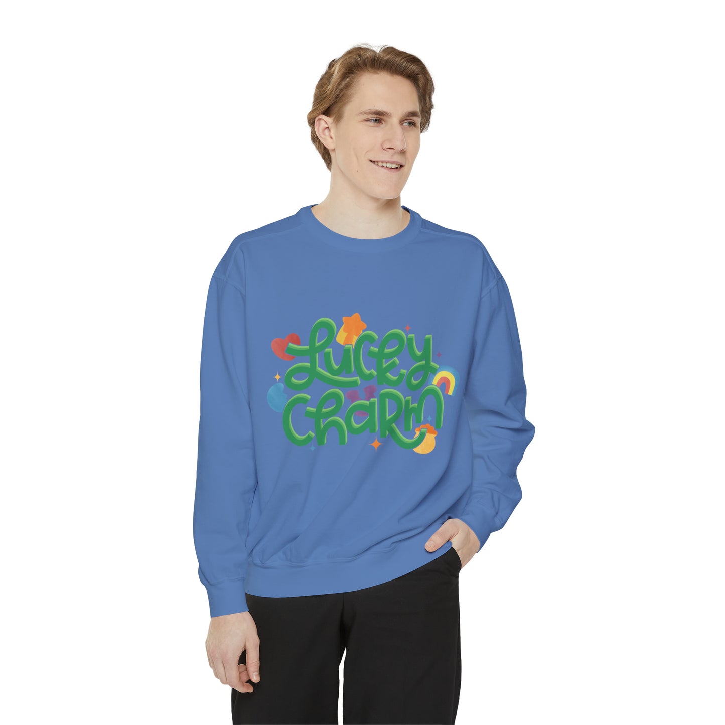 LUCKY CHARM Unisex Garment-Dyed Sweatshirt