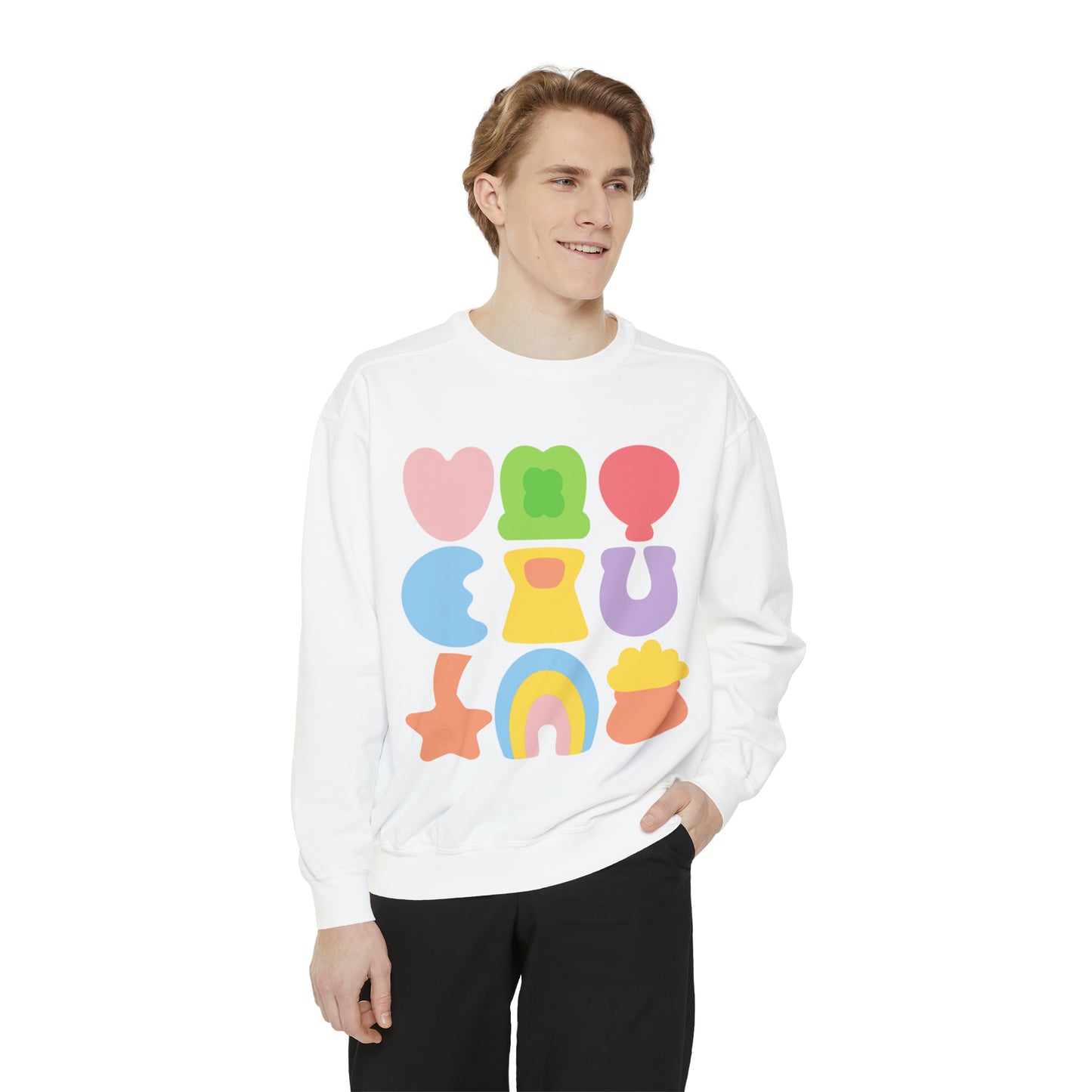 Lucky Marshmallow Unisex Garment-Dyed Sweatshirt
