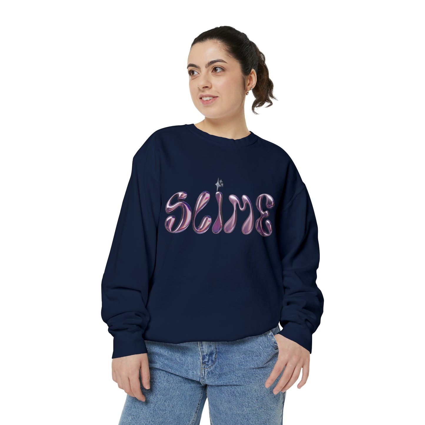SLIME Crew Garment-Dyed Sweatshirt