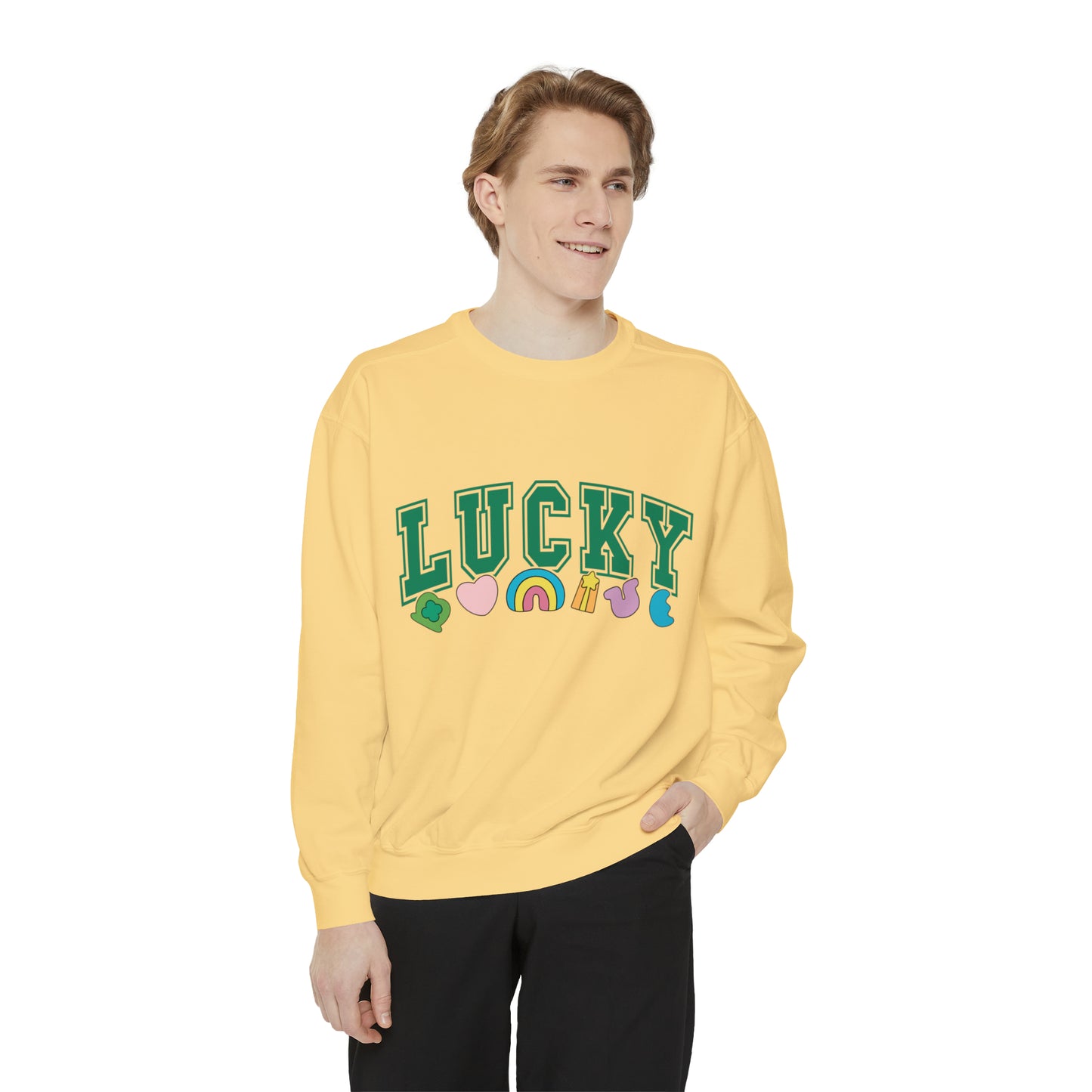 LUCKY Unisex Garment-Dyed Sweatshirt
