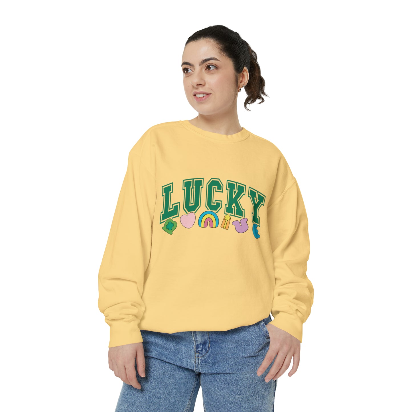 LUCKY Unisex Garment-Dyed Sweatshirt