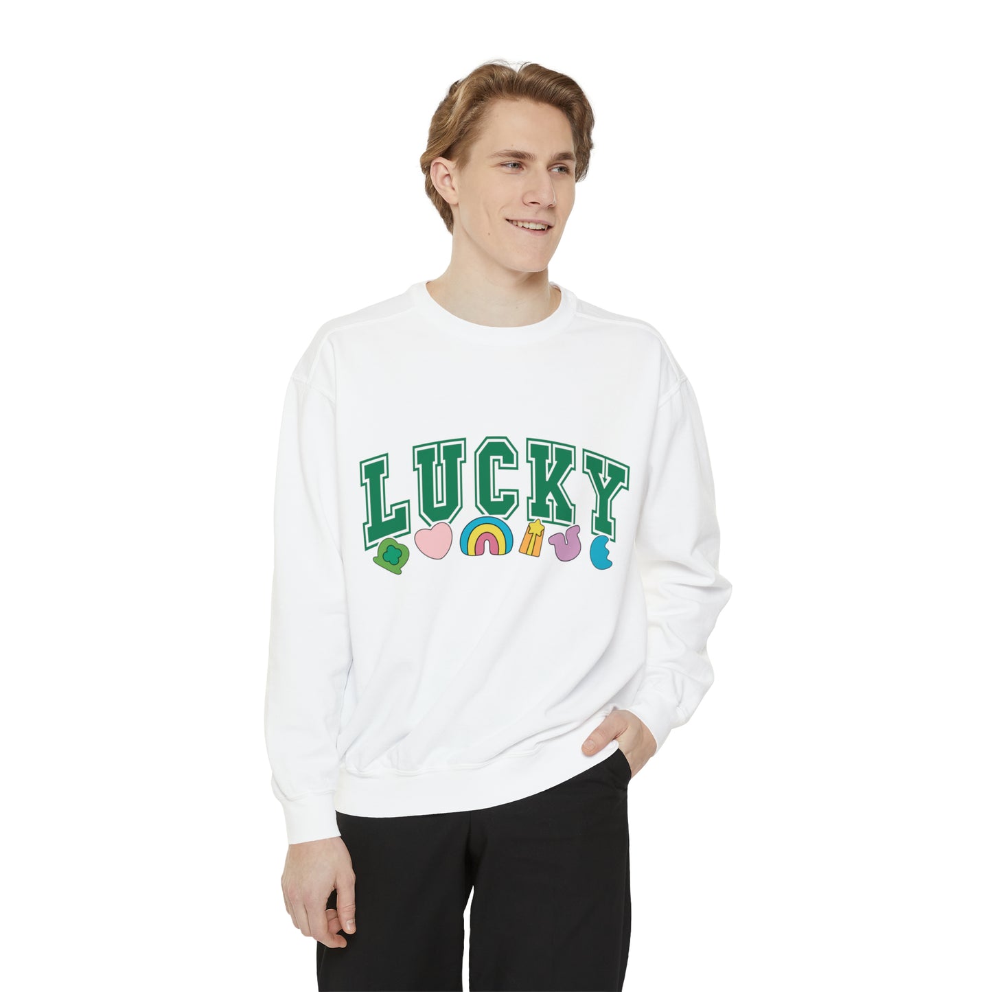 LUCKY Unisex Garment-Dyed Sweatshirt
