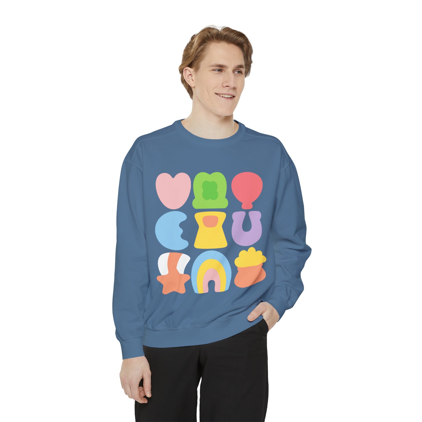 Lucky Marshmallow Unisex Garment-Dyed Sweatshirt