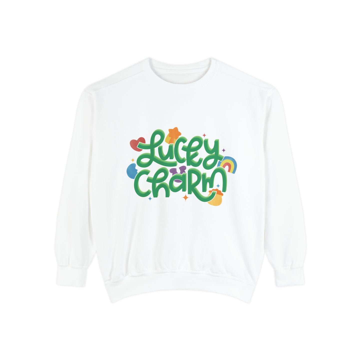 LUCKY CHARM Unisex Garment-Dyed Sweatshirt