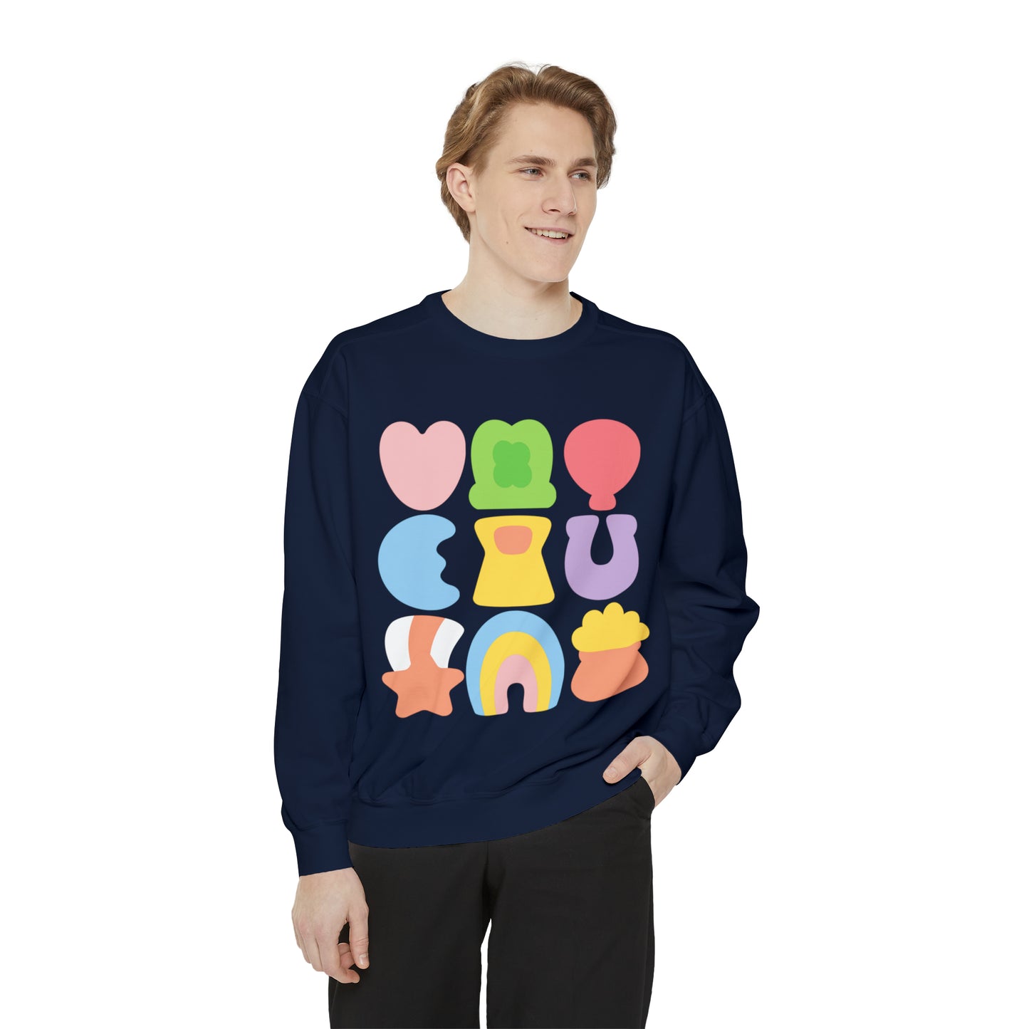 Lucky Marshmallow Unisex Garment-Dyed Sweatshirt