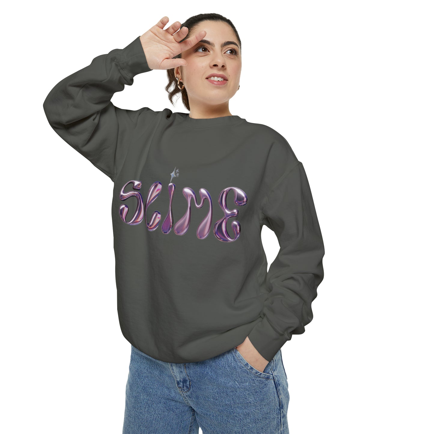 SLIME Crew Garment-Dyed Sweatshirt
