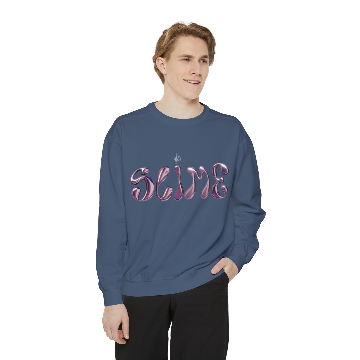 SLIME Crew Garment-Dyed Sweatshirt