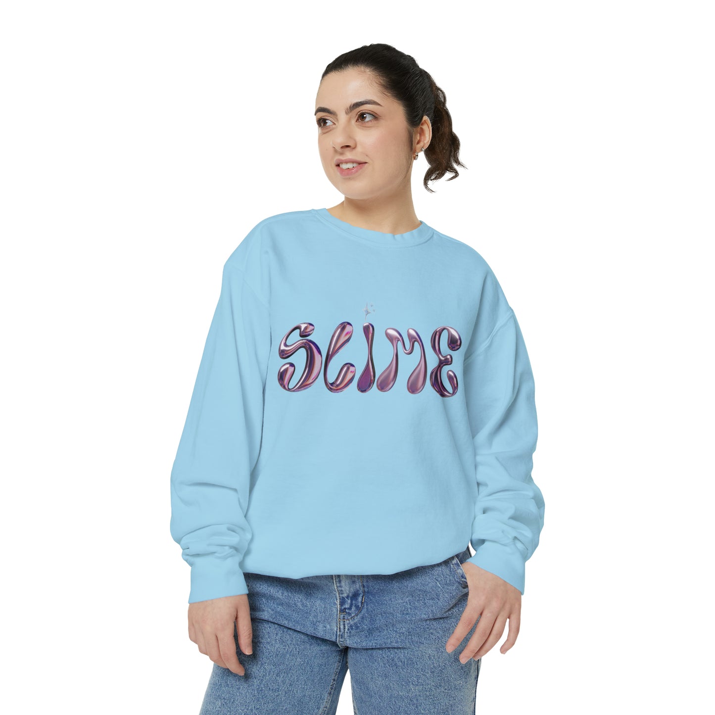 SLIME Crew Garment-Dyed Sweatshirt