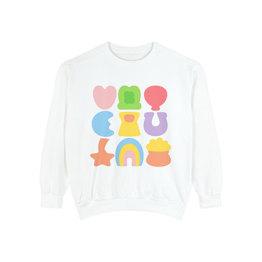 Lucky Marshmallow Unisex Garment-Dyed Sweatshirt
