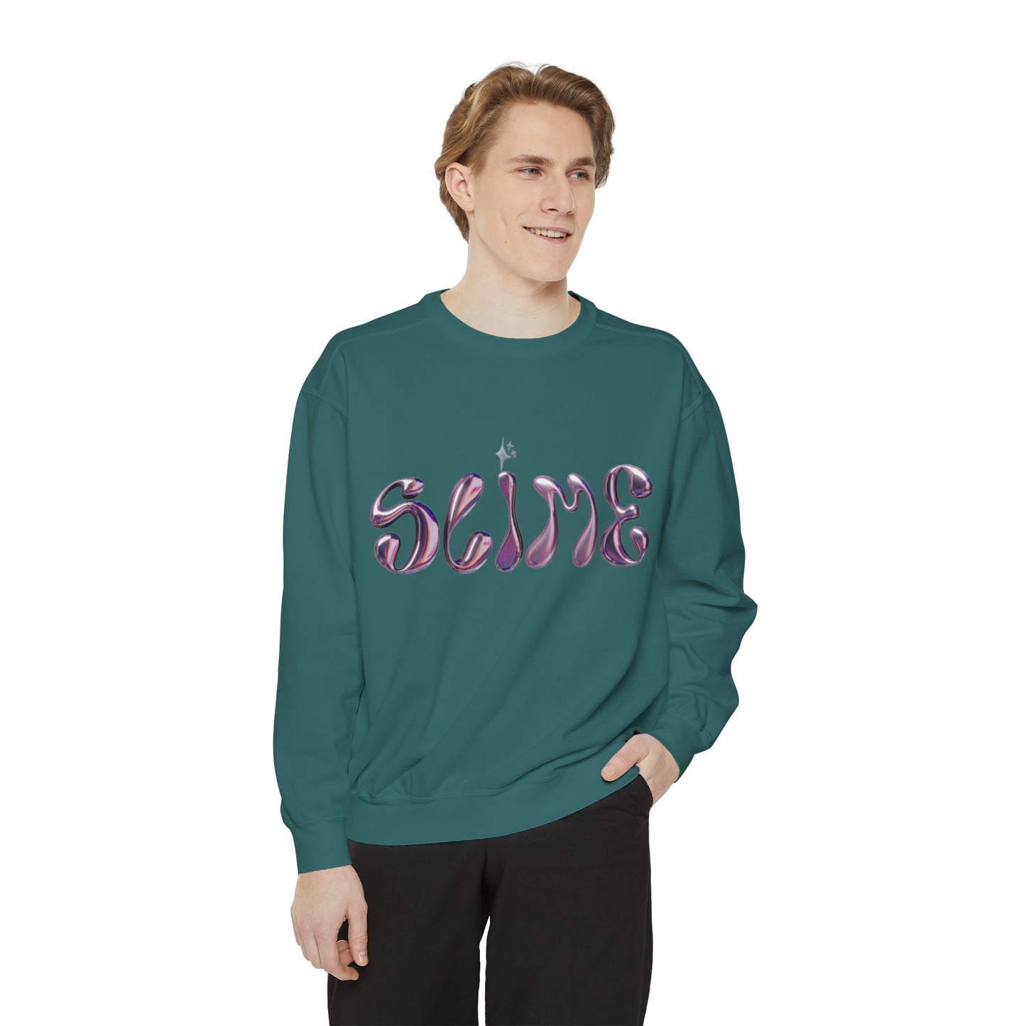 SLIME Crew Garment-Dyed Sweatshirt