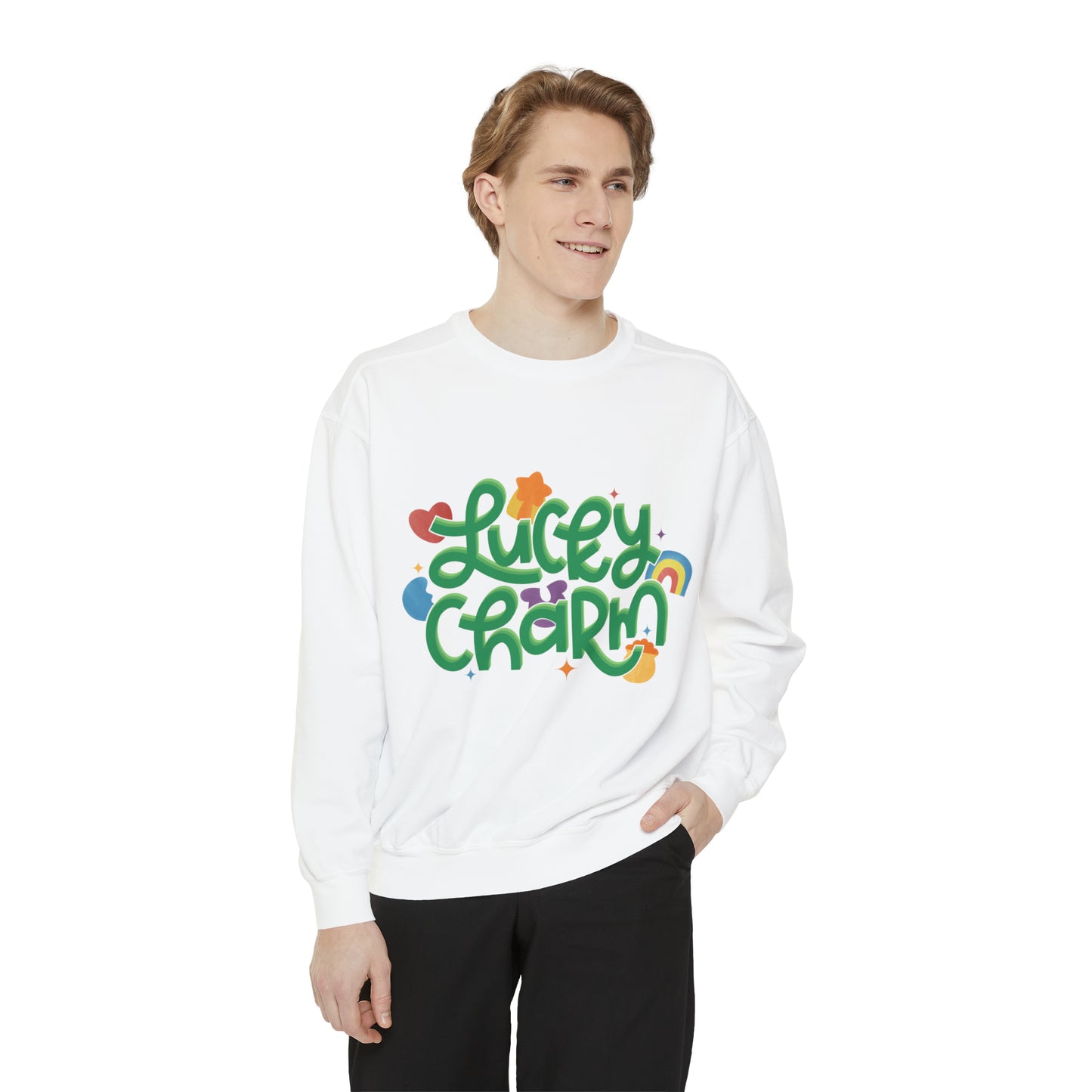LUCKY CHARM Unisex Garment-Dyed Sweatshirt