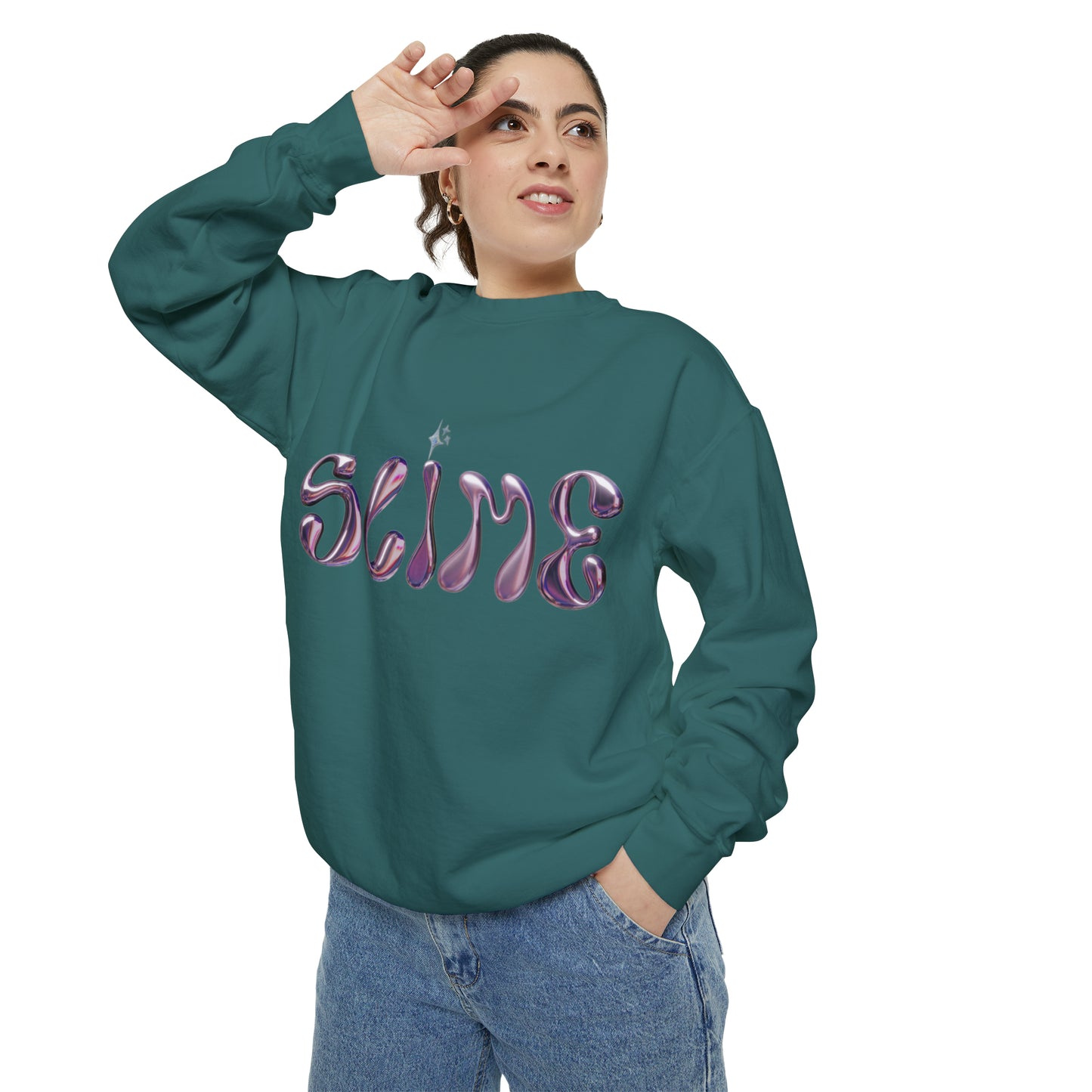 SLIME Crew Garment-Dyed Sweatshirt