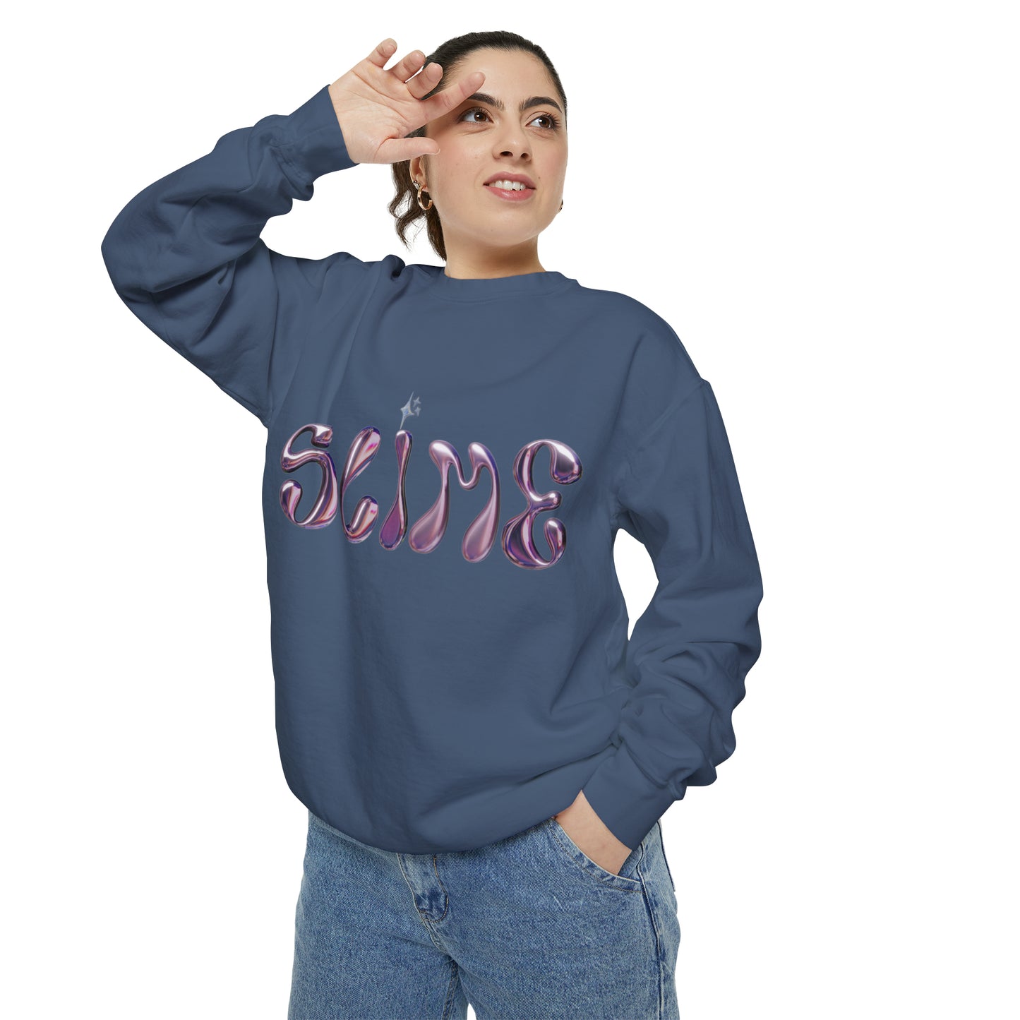 SLIME Crew Garment-Dyed Sweatshirt